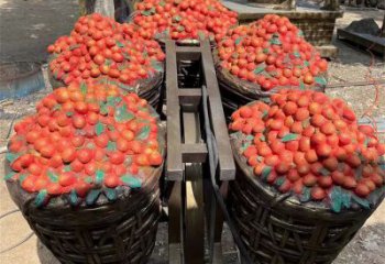 房地產荔枝雕塑 現代景觀擺件 幾何雕塑