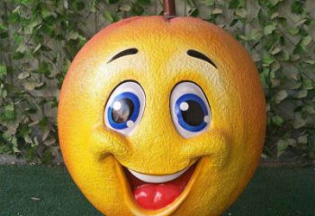 檸檬雕塑，水果仿真擺件，公園廣場雕塑 (2)