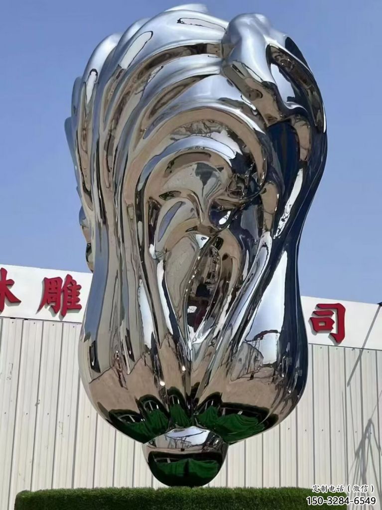 房地產白菜雕塑 現代景觀蔬菜雕塑 幾何果蔬雕塑
