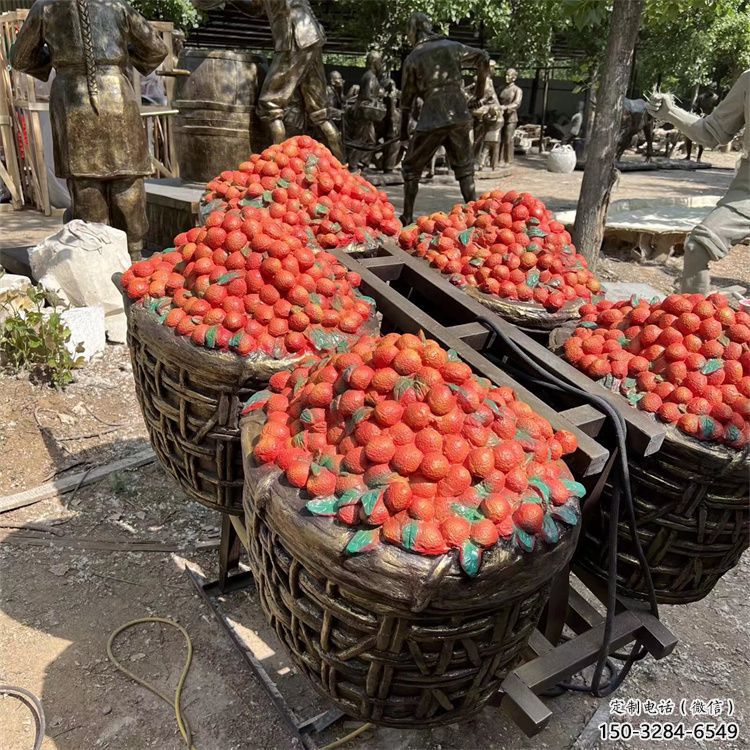 楊梅雕塑，水果仿真擺件，戶外景觀雕塑 (4)