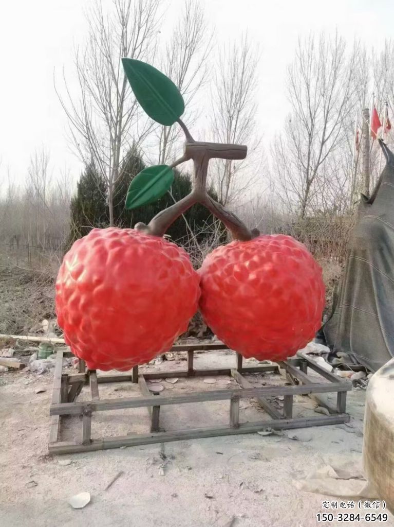 楊梅雕塑，水果仿真擺件，戶外景觀雕塑 (5)