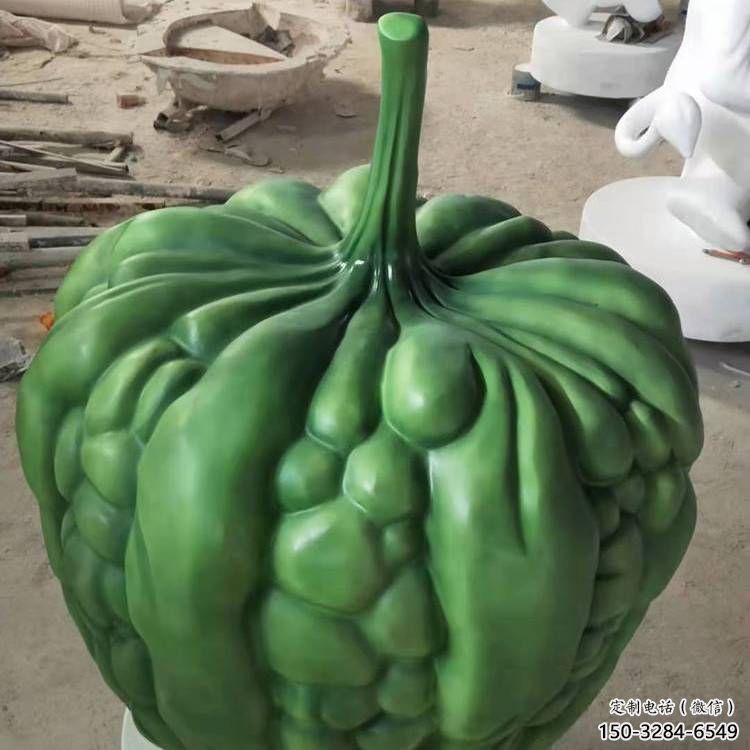 農(nóng)村黃瓜雕塑 抽象藝術蔬菜雕塑 烤漆瓜果雕塑