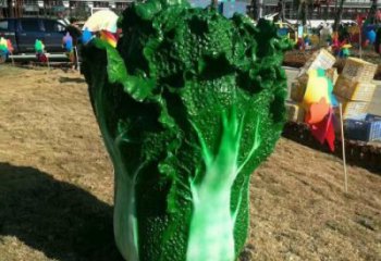 彩繪大白菜雕塑 仿真雕塑 步行街?jǐn)[件