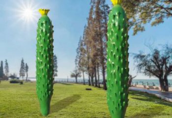 園林黃瓜雕塑 田間彩繪雕塑 仿真擺件