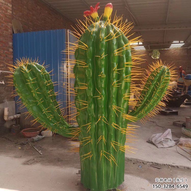 售樓處仙人掌雕塑 商業街仿真雕塑 花卉擺件
