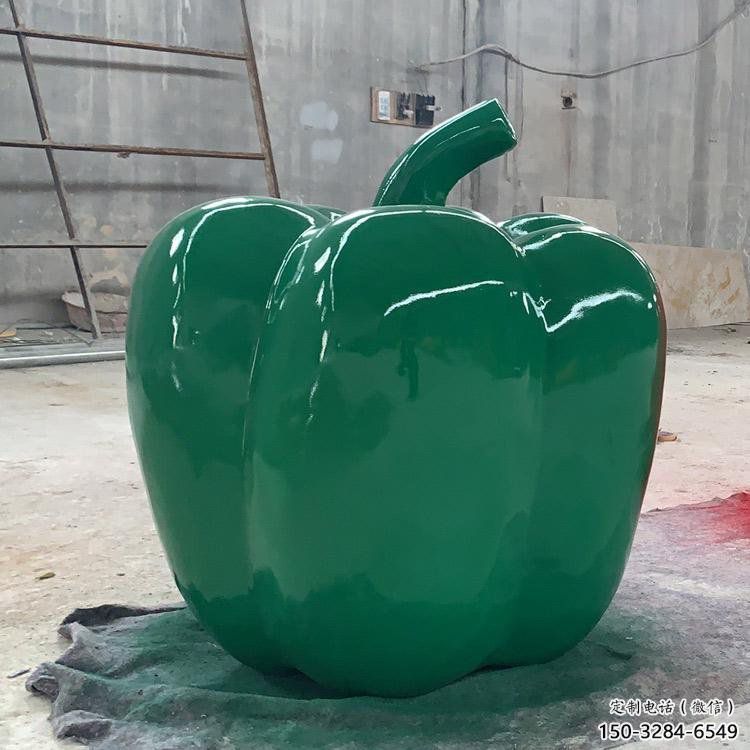 創意青椒雕塑 步行街店門口雕塑 蔬菜小品