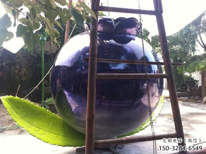 大型藍(lán)莓雕塑 商業(yè)街廣場雕塑 古銅色擺件