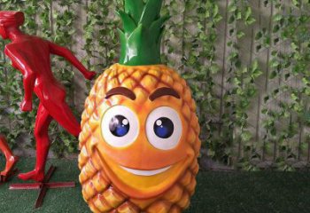 廣場菠蘿雕塑 公園仿真雕塑 抽象擺件