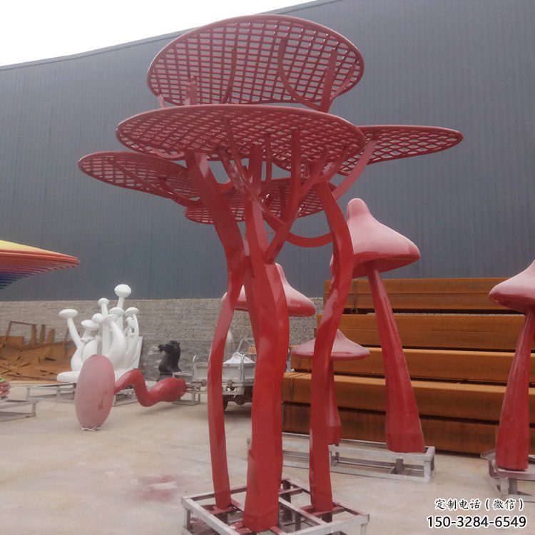 大型香菇雕塑 歐式步行街蔬菜雕塑 彩繪果蔬雕塑