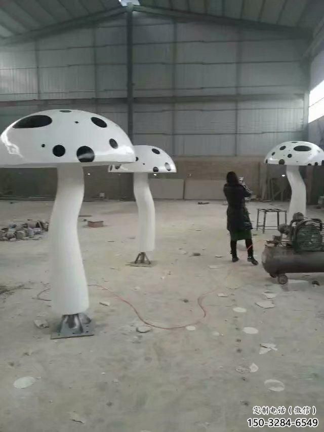 商業(yè)街香菇雕塑 烤漆果蔬雕塑 彩繪蔬菜雕塑