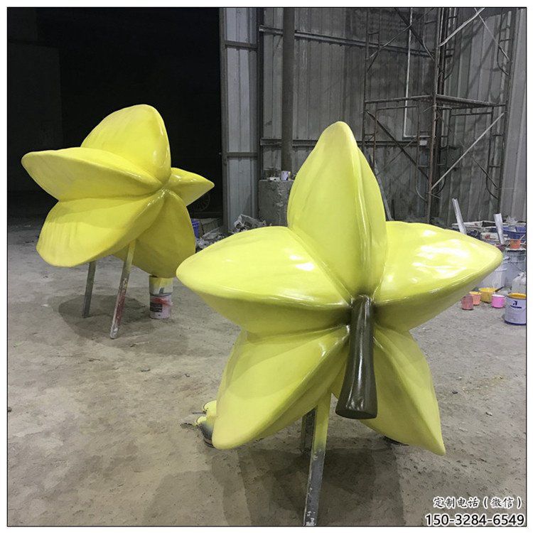 公園楊桃雕塑 創(chuàng)意企業(yè)果蔬雕塑 美陳水果雕塑