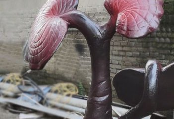 步行街靈芝雕塑 游樂場(chǎng)果蔬雕塑 鑄造植物雕塑