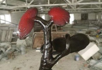 室內靈芝雕塑 仿真景觀植物雕塑 大型果蔬雕塑