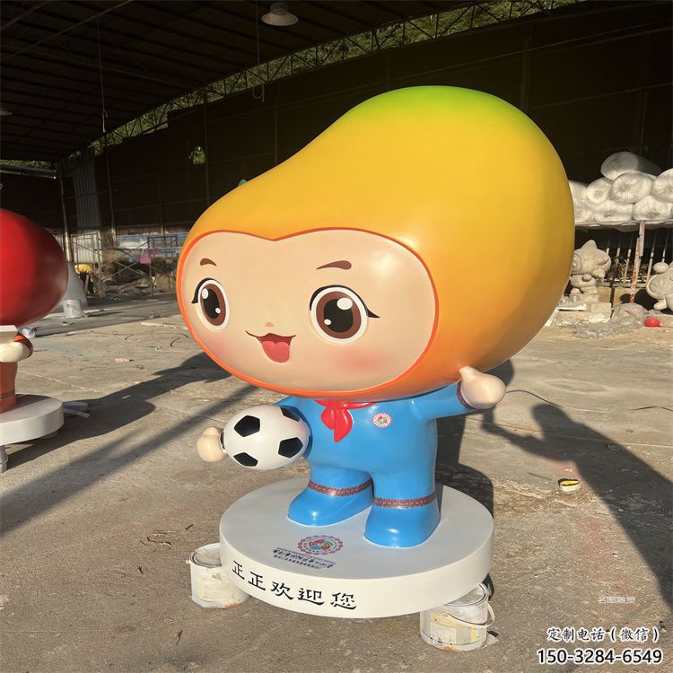 農(nóng)村芒果雕塑 抽象藝術(shù)水果雕塑 烤漆果蔬雕塑