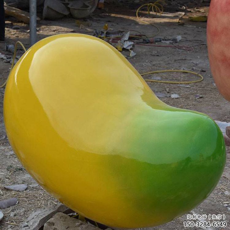 室內芒果雕塑 仿真景觀水果雕塑 大型果蔬雕塑