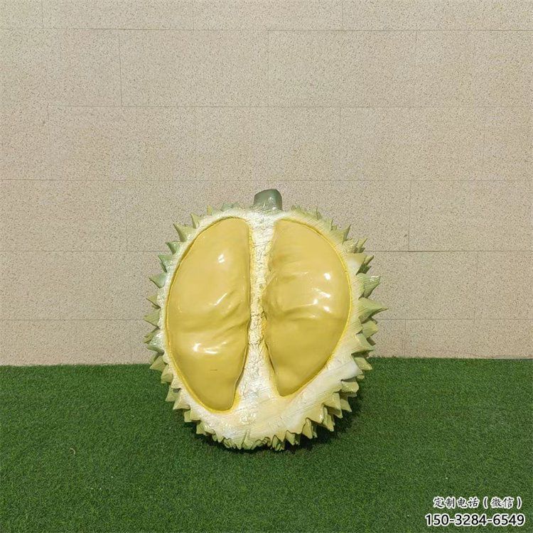 賓館榴蓮雕塑 烤漆大型果蔬雕塑 彩繪水果雕塑