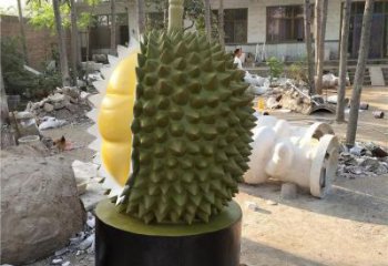 景觀榴蓮雕塑 仿真果蔬雕塑 景觀水果雕塑