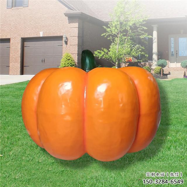 店門口南瓜雕塑 創(chuàng)意景觀雕塑 仿真擺件