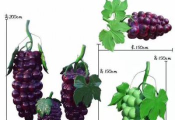 田間葡萄雕塑 彩繪仿真雕塑 園林?jǐn)[件