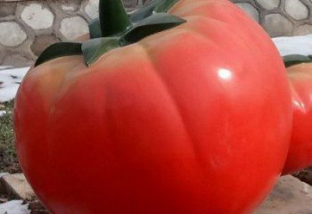 仿古番茄雕塑 庭院彩繪雕塑 田間小品