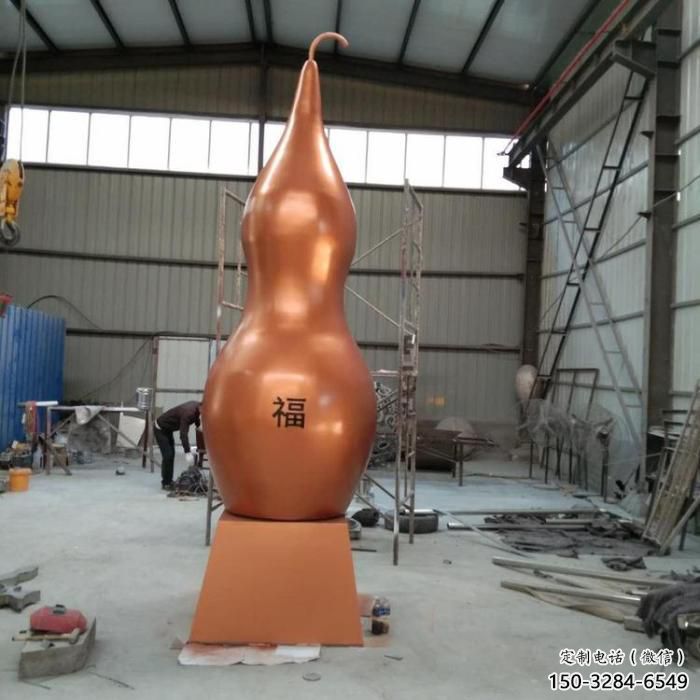 房地產(chǎn)葫蘆雕塑 現(xiàn)代景觀植物雕塑 幾何雕塑