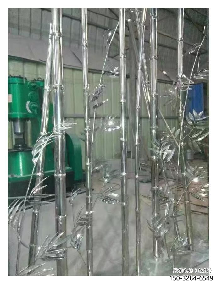 鋼管竹子雕塑 異形竹類雕塑蔬 農村植物雕塑