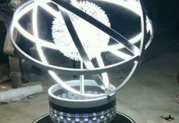 水景蒲公英雕塑 彩繪剪紙花卉雕塑 現(xiàn)代植物雕塑