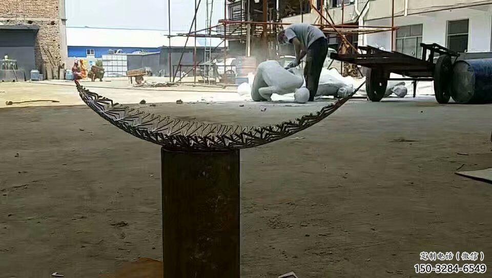 樹(shù)葉雕塑 仿真景觀植物雕塑 烤漆花卉雕塑