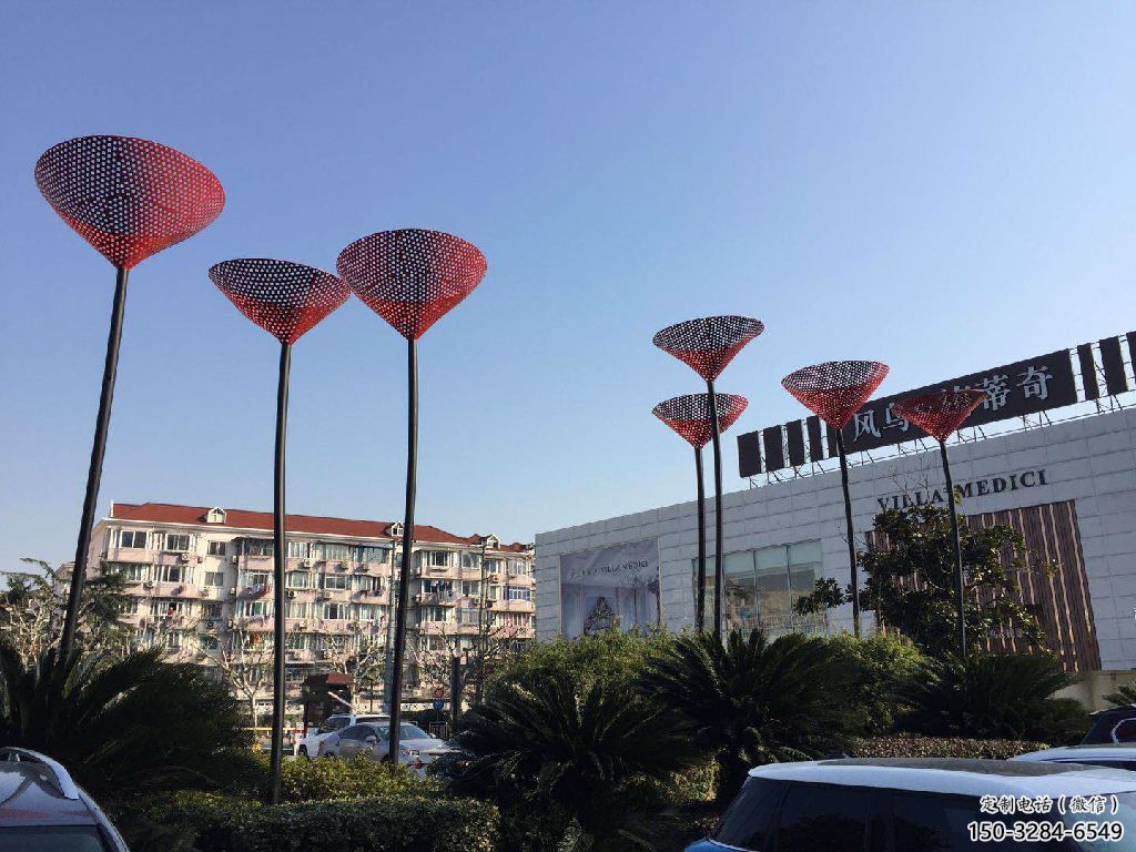 室內(nèi)百合花雕塑 仿真景觀植物雕塑 大型花卉雕塑