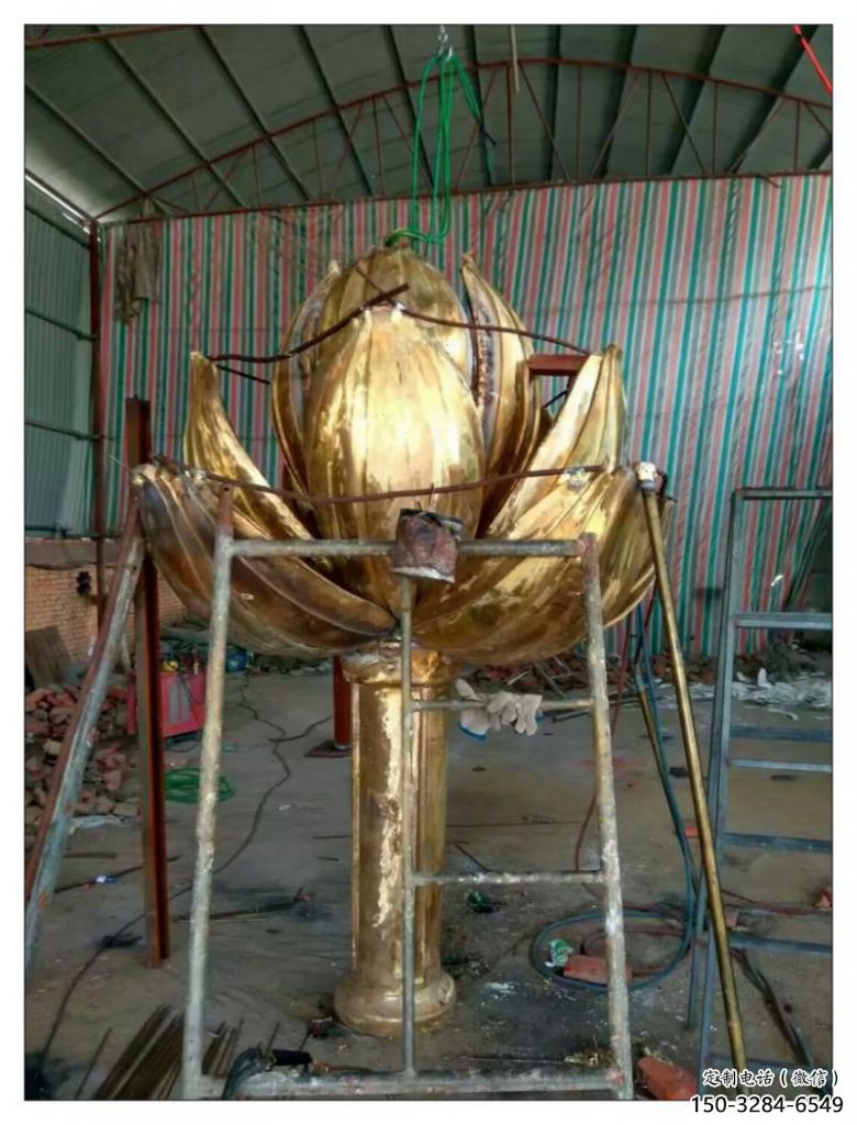 商業街紫荊花雕塑 烤漆花卉雕塑 彩繪花朵雕塑