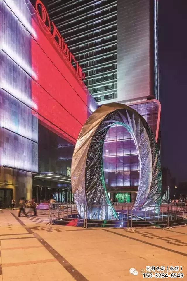 街頭精神堡壘雕塑 大型別墅區(qū)標識雕塑 鋼管文化雕塑