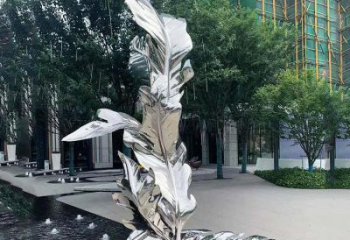 現(xiàn)代樹葉雕塑 大型別墅區(qū)植物雕塑 鏡面花卉雕塑