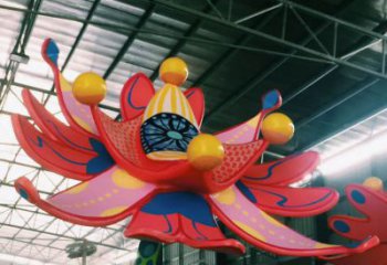 廣場(chǎng)向日葵雕塑 抽象花卉雕塑 烤漆植物雕塑