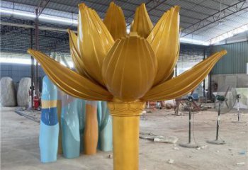 室內紫荊花雕塑 仿真景觀花朵雕塑 大型花卉雕塑