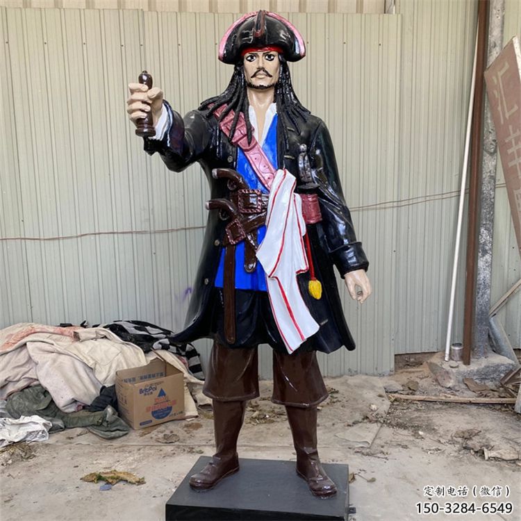 室內海盜雕塑廠 仿真景觀動漫雕塑 大型卡通雕塑
