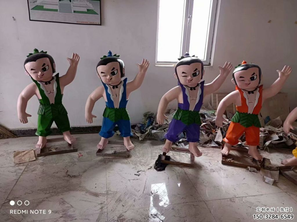 葫蘆娃雕塑生產(chǎn) 門(mén)口創(chuàng)意雕塑 售樓處小品