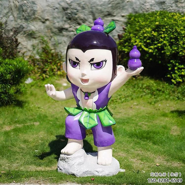 庭院葫蘆娃雕塑廠 公園草地卡通雕塑 鍛造動(dòng)漫雕塑