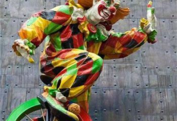 幾何小丑雕塑廠家 庭院民俗雕塑 彩繪擺件