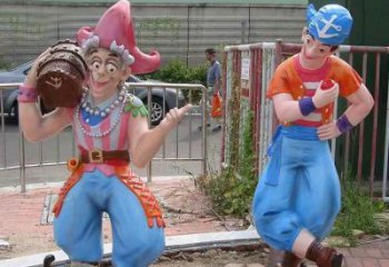 民俗小丑雕塑廠 酒店公園雕塑 風景區(qū)擺件