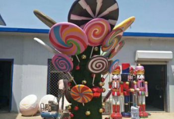 園林圣誕老人雕塑廠 城市廣場雕塑 步行街擺件