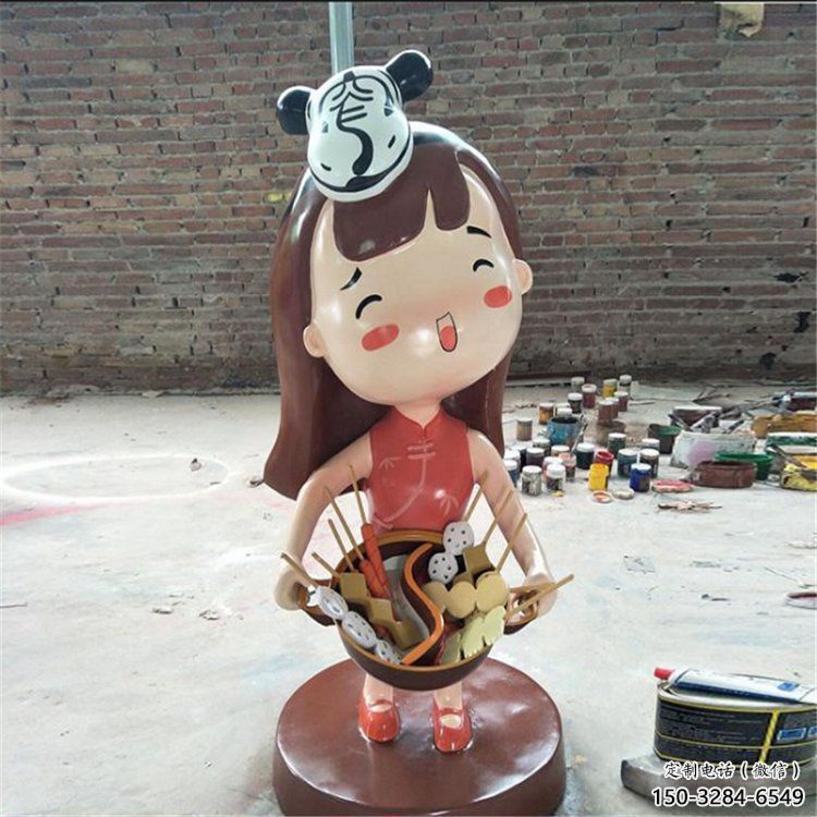 美陳廚師雕塑 異形卡通雕塑 酒店動漫雕塑