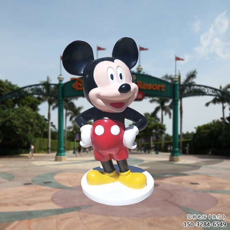 大型米奇雕塑 歐式步行街動(dòng)漫雕塑 彩繪卡通雕塑