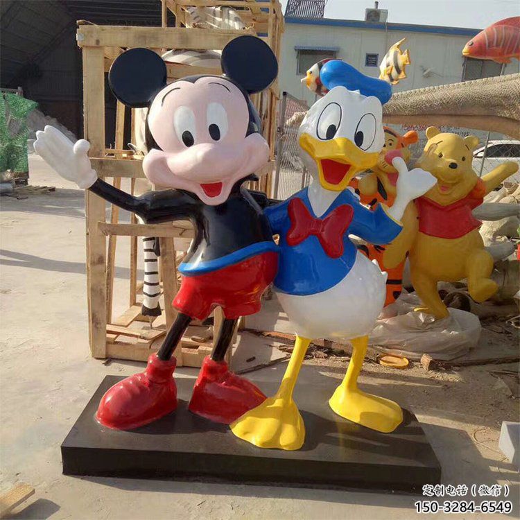 庭院米奇雕塑 公園草地卡通雕塑 鍛造動(dòng)漫雕塑
