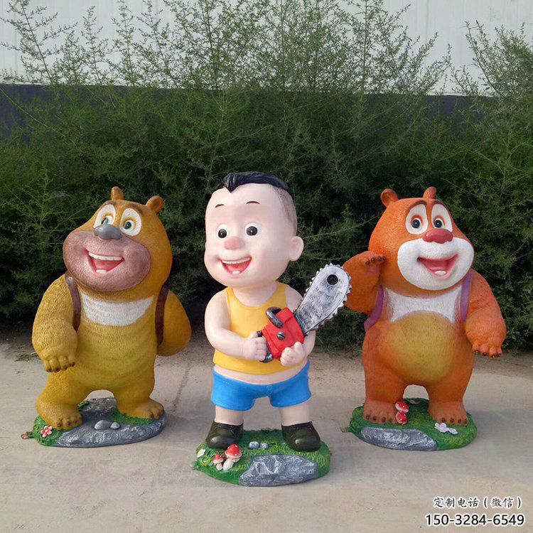 抽象大頭兒子雕塑 店門(mén)口彩繪雕塑 步行街?jǐn)[件