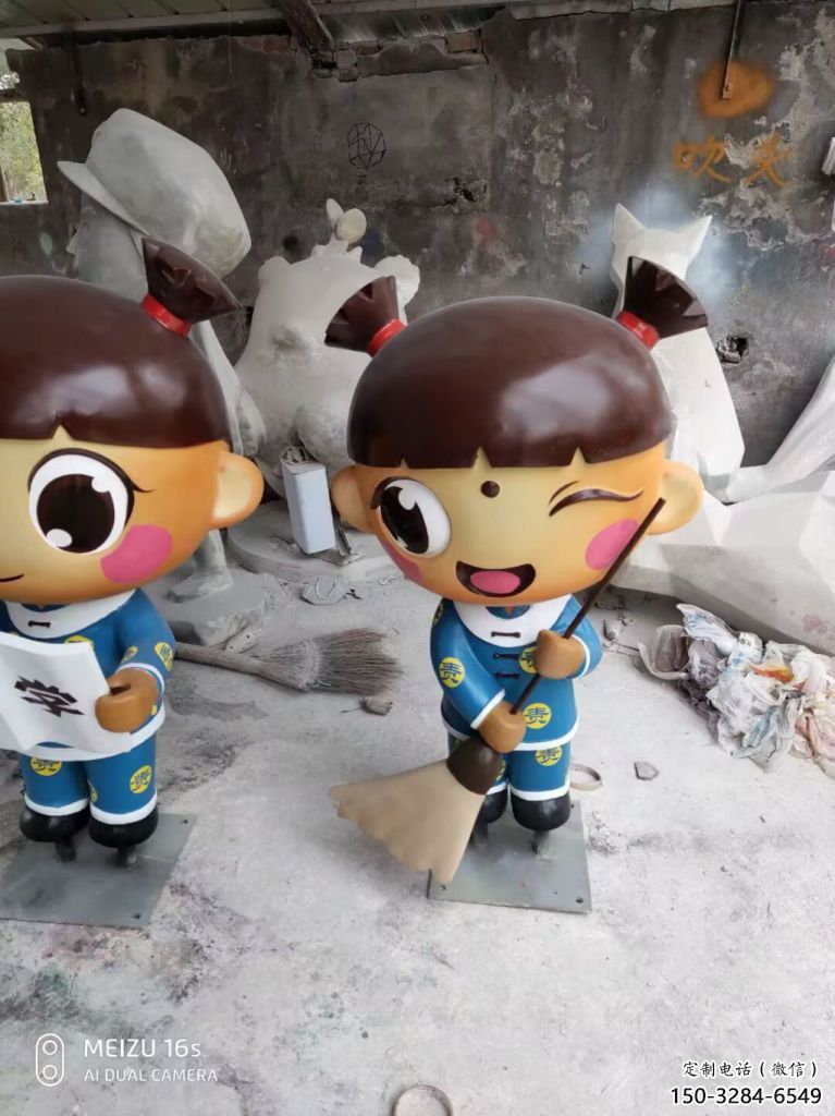 城市娃娃雕塑 風(fēng)景區(qū)彩繪雕塑 抽象擺件