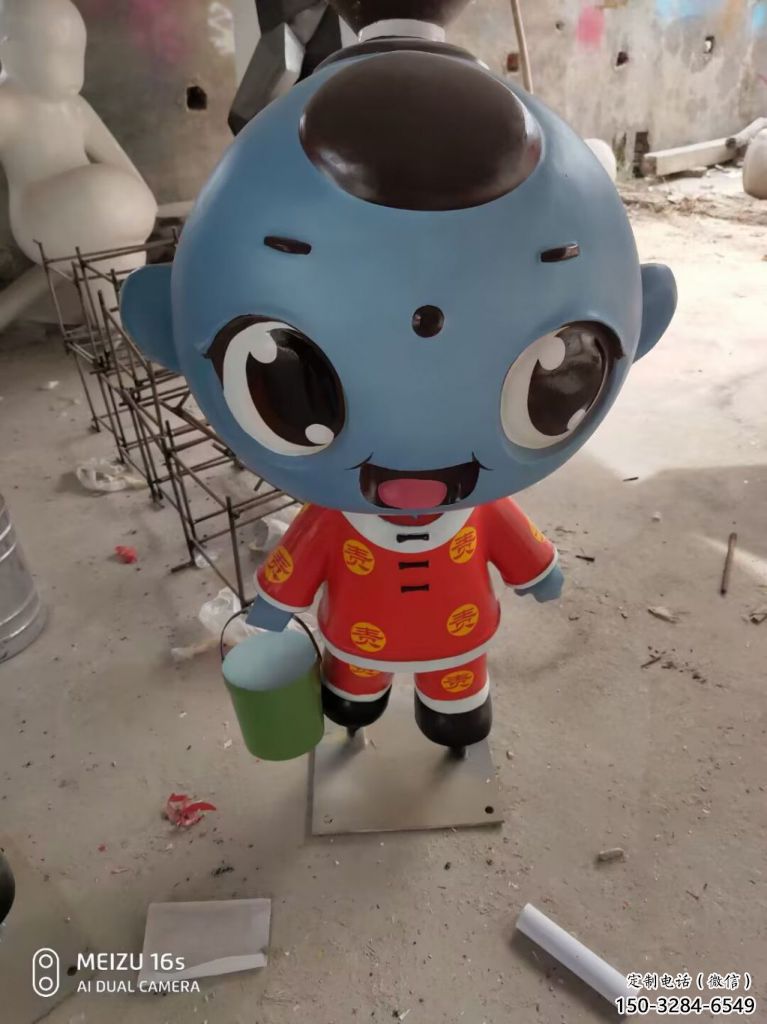 創(chuàng)意娃娃雕塑 步行街店門(mén)口雕塑 卡通小品