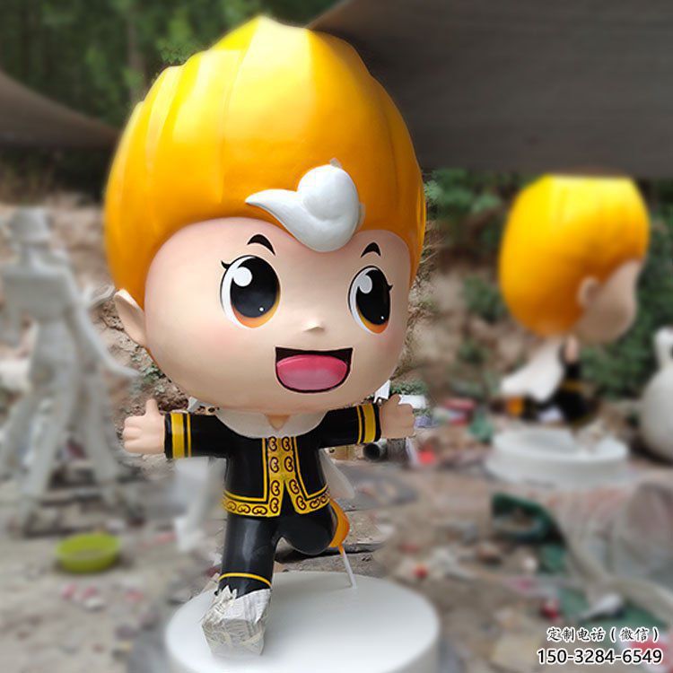 田間娃娃雕塑 彩繪動漫雕塑 園林擺件