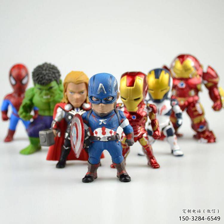 超人雕塑 仿真景觀動漫雕塑 烤漆卡通雕塑