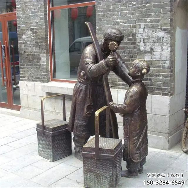 民俗小販雕塑 酒店公園雕塑 風景區擺件