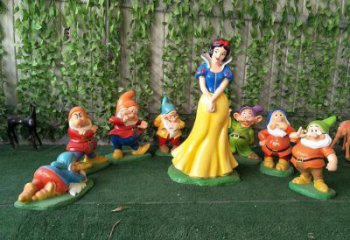 白雪公主雕塑 啞光卡通雕塑 公園動漫雕塑